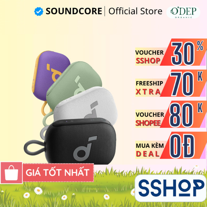 Loa bluetooth Soundcore Select 4 Go | Pin 20 giờ | Kháng bụi, nước IP67 - SSHOP SSA