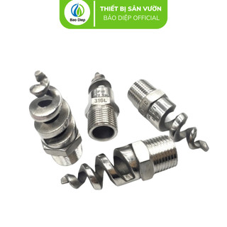 Đầu phun xoắn ốc chất liệu inox 21mm