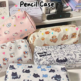 Hộp đựng bút chì vải Capybara dễ thương Dung tích lớn Đồ dùng học tập Tổ chức Túi lưu trữ văn phòng phẩm đa chức năng