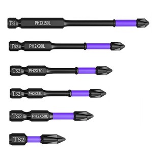 【LAGO】Impact Resistant Cross Screwdriver Bit Durable Magnetic PH2 Batch Head Design