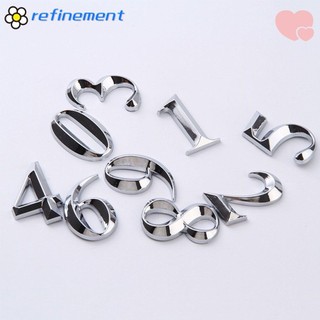 Nhãn dán số nhà cải tiến Nhãn nhựa ABS hiện đại Bạc