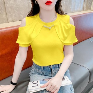 Áo thun ngắn tay 2024 Phong cách mới Bán chạy mùa hè Phong cách quốc gia dành cho nữ Phong cách phương Tây độc đáo Thiết kế quây hàng đầu VHW phù hợp