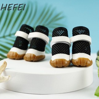 HEFEI Lưới Cho Chó, Giày Cho Chó Rỗng Mềm Thoáng Khí, Xăng đan PVC Chống Trơn Trượt Sáng Tạo Ngoài Trời