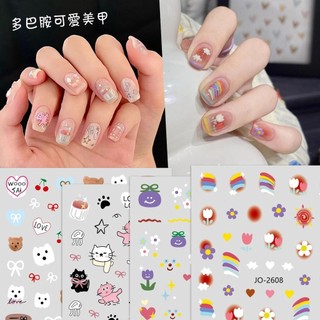 Nhãn dán DIY Phim hoạt hình Nhãn dán móng tay nghệ thuật Nhãn dán móng tay tình yêu