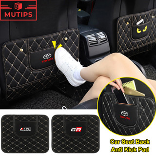  Toyota GR TRD Ghế Ngồi Ô Tô Chống Đá Miếng Lót Chống Thấm Nước Thảm Da PU Bảo Vệ Dành Cho Wigo Vios Rush Innova Hilux Raize Avanza Fortuner HiAce Yaris Corolla Altis Agya Veloz RAV4 