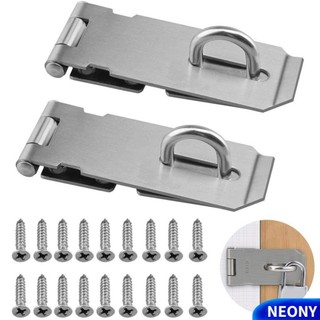 Khóa cửa NEONY, Khóa móc góc phải bằng thép không gỉ, Khóa cửa chống trộm gia đình 90 độ bền bỉ