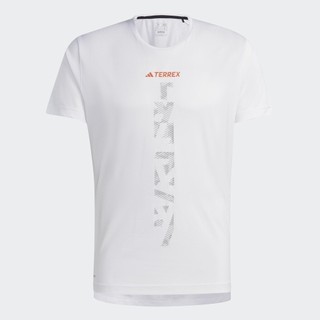 Adidas Ngoài trời Áo Thun Chạy Trail Terrex Agravic Nam trắng HT9442