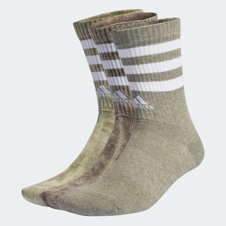 Adidas phong cách sống bộ 3 đôi tất cao cổ stonewash 3 sọc unisex màu xanh lá iq4151