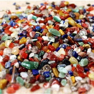 Đá trang trí chậu cây để bàn, bể cá cảnh nhiều màu túi 100g