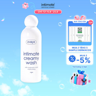 Dung Dịch Vệ Sinh Phụ Nữ Intimate With Hyaluronic Acid ZIAJA Hỗ Trợ Dưỡng Ẩm, Làm Sạch 200ml
