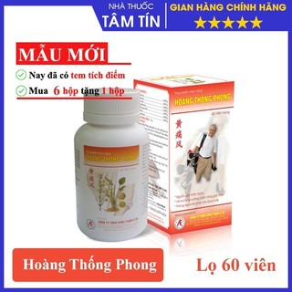 ✅ (CHÍNH HÃNG Tích điểm nhận quà với tem tích điểm ) Viên Uống Hoàng Thống Phong - Lọ 60v