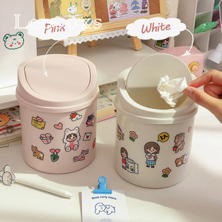 Mini Để Bàn Thùng Rác Nhỏ Có Thể Ống Có Nắp Phòng Ngủ Thùng Rác Có Thể Rác Làm Sạch Không Gian Làm Việc Hộp Bảo Quản Bàn Làm Việc Nhà Thùng Rác VN