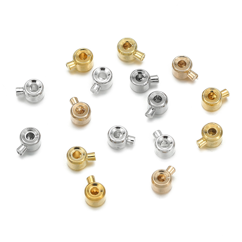 St. kunkka 5 Cái Khóa Định Vị Tròn 2.5 * 3 * 4.5 Khóa Kết Thúc Cho DIY Vòng Tay Vòng Cổ Phụ Kiện