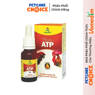 Vemedim Vime ATP Siro Cung Cấp Vitamin Tăng Lực Cho Gà Đá Chim Gà Cảnh - Chai 20ml 