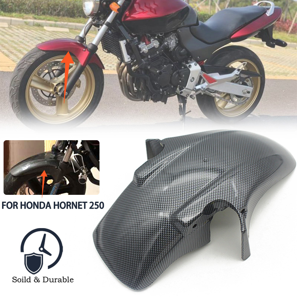 Xe Máy Trước Fender Sợi Carbon Hoa Văn Bảo Vệ Bùn Bắn Bảo Vệ Cho Xe Honda CB250F CB600F CB900F CB130