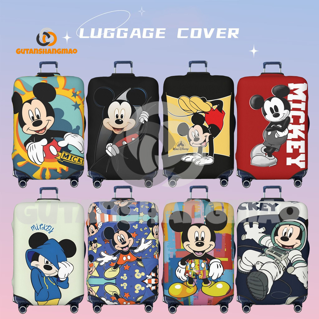 Disney Mickey Hành Lý Có Thể Giặt Được Vali Bảo Vệ Chống Trầy Xước Vali Phù Hợp Với 18-32 Inch