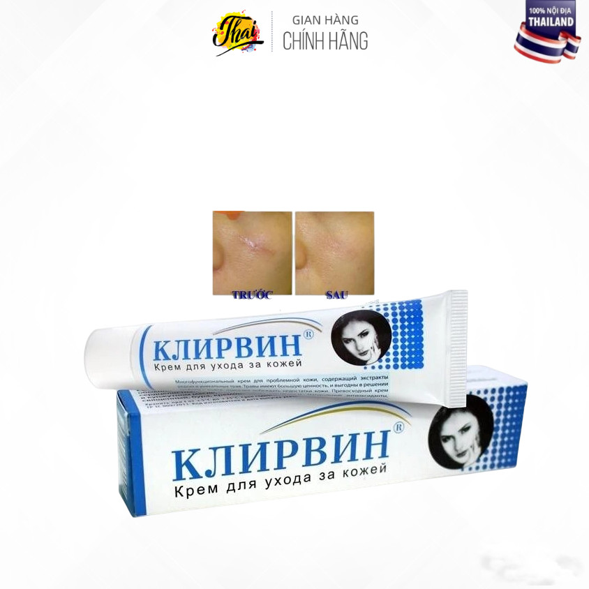 Kem làm mờ sẹo, thâm mắt rạn da Klirvin Nga