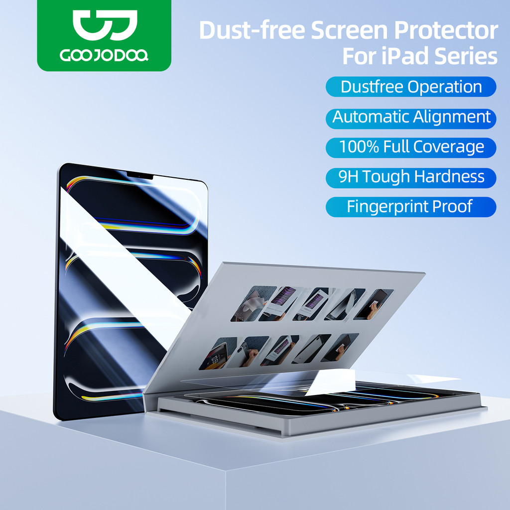 Kính cường lực máy tính bảng GOOJODOQ iPad Air 6 5 4 Pro 11 12.9 13 2024 Gen10/9