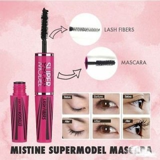 Cây Mascara 4D 2 in 1 Mistine Super model Miracle Lash Thái Lan