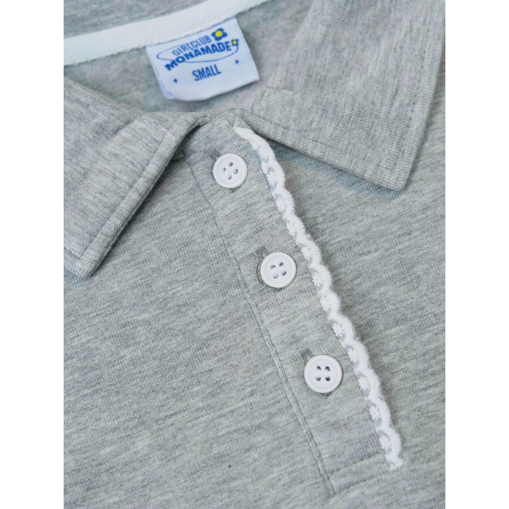 Áo polo nữ MONÁ ôm dáng tay ngắn hoạ tiết thêu logo Moná Girls - NELLY VER TAY NGẮN | BigBuy360 - bigbuy360.vn