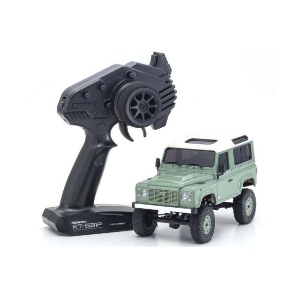KYOSHO MINI-Z Ready Set 4×4 Land Rover Defender 90 Heritage Green 32527GR