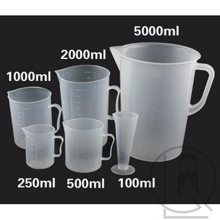 Ca đong nhựa chia vạch định mức (từ 100ml đến 5000ml)