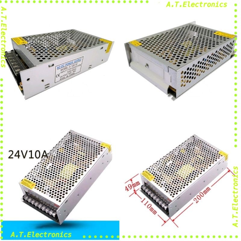 Bộ nguồn chuyển mạch 24V 10A 240W (Bạc) 24V 10A 240W