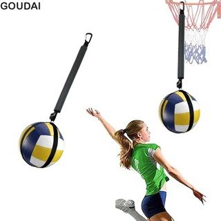 Thiết bị tập luyện bóng chuyền GOUDAI, Dây tập nảy bóng chuyền treo gậy xốp, có thể điều chỉnh Huấn luyện trả lại bóng đàn hồi Khóa bóng tập thể dục