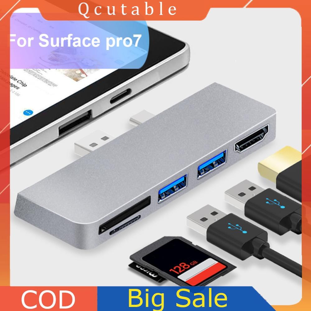 Trạm nối USB Hub 3.0 cho Hub đầu đọc thẻ SD / TF cho Surface Pro 7