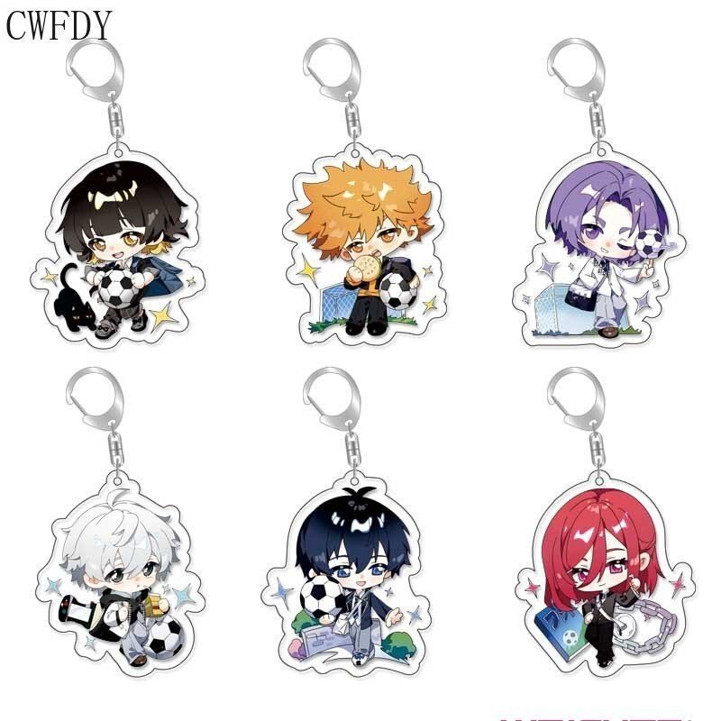 Móc khóa, standee Blue Lock Keychain Cartoon Figure Chigiri Hyoma Isagi Yoichi Bachira Meguru Acryli