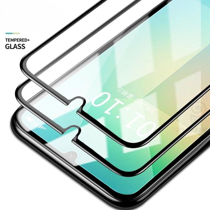 3 Chiếc Cho Gionee S12 P15 P12 Pro Lite 100D HD Đen Edge Kính Cường Lực Cho Gionee Max M3 M15 M12 K6