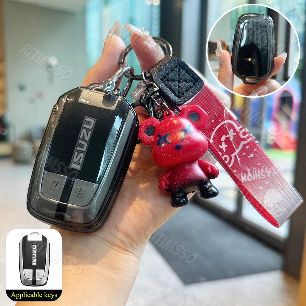 Vỏ chìa khóa ô tô TPU Phù hợp cho Isuzu D - Max Mux 1 9 3. 0 2012-2018 Mu - X - Series Isuzu D - MAX