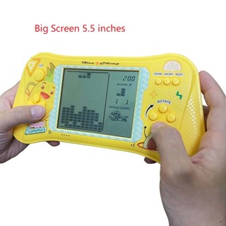 Màn hình LCD lớn 5,5 "23 trò chơi Cổ điển Tetris Gạch Trò chơi cầm tay Người chơi trò chơi xếp hình