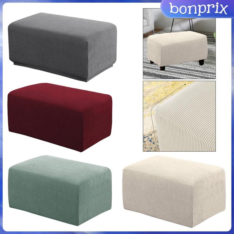 Footstool Cover Hình Chữ Nhật Co Giãn Ottoman Slipcovers Footrest Pouf Guard