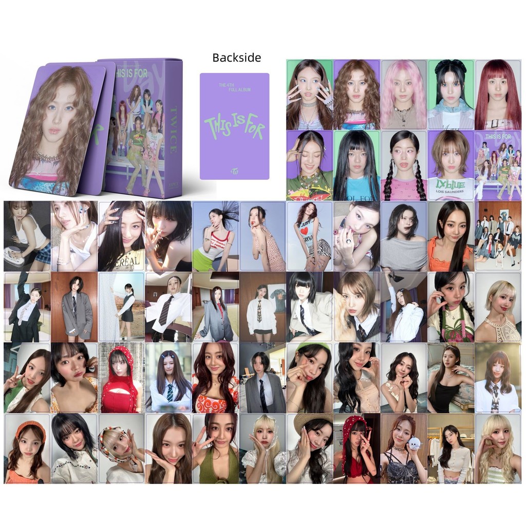 50-55 Chiếc HAI Lần Này Dành Cho Photocards TWICE5 Laser Lomo Cards Home 9round MISAMO Nayeon Jeongy