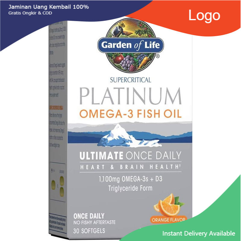 Dầu cá cao cấp Garden of Life Minami Supercritical Platinum Omega 3 Fish Oil cho sức khỏe tim mạch v