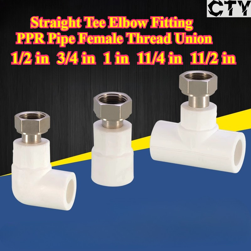 [CTNY-HY] PPR Pipe Female Thread Union (1 / 2 in - 3 / 4 in - 1 in - 11 / 4 in - 11 / 2 in) Lắp khuỷ