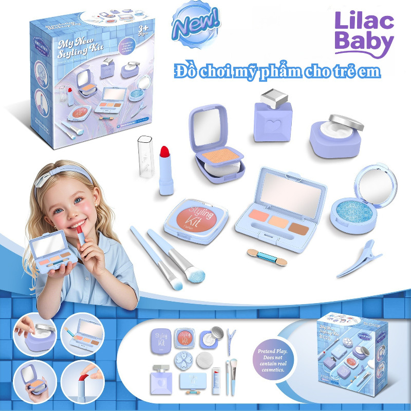 Bộ Đồ Chơi Mô Phỏng Trang Điểm,Đồ chơi cho bé gái, An Toàn Tuyệt Đối, Kích Thích Sáng Tạo & Tưởng Tượng