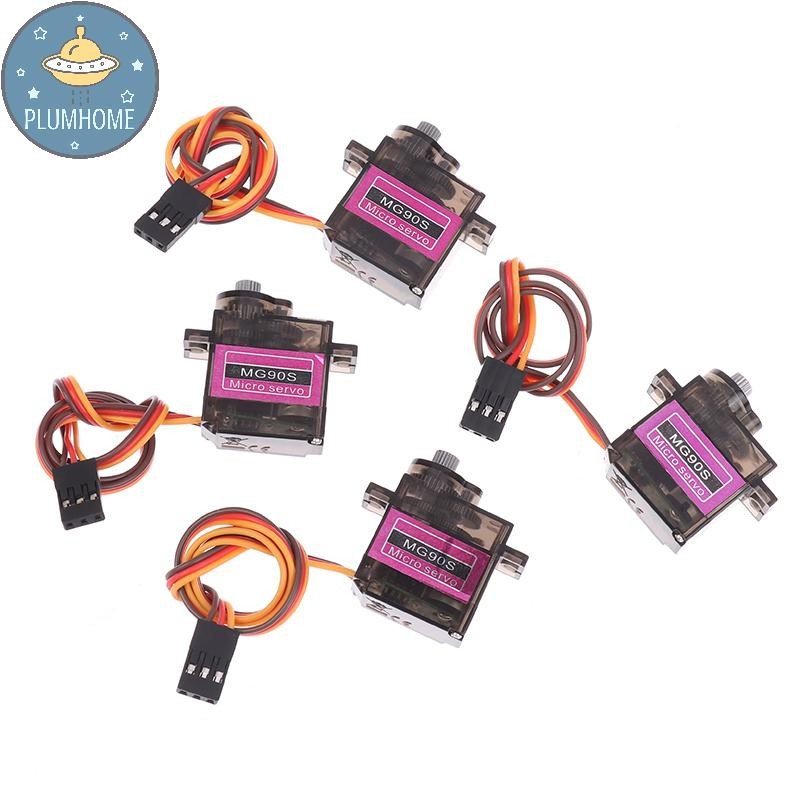 PLUMHOME 1Pc MG90S 180° 360° Micro Metal Gear Tốc Độ Cao servo Cho RC Trực Thăng Thuyền Ô Tô servo Đ