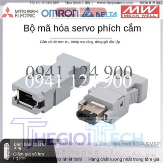 Đầu hàn cáp Encoder Servo , Bộ Rắc Hàn Connector 1394 6 Pin Male Molex For Yaskawa Panasonic Servo Motor Encoder