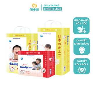 Bỉm Quần Dán GOLDGI Eco M54 L48 XL44 XXL32 Nội Địa Nhật Cho Bé 