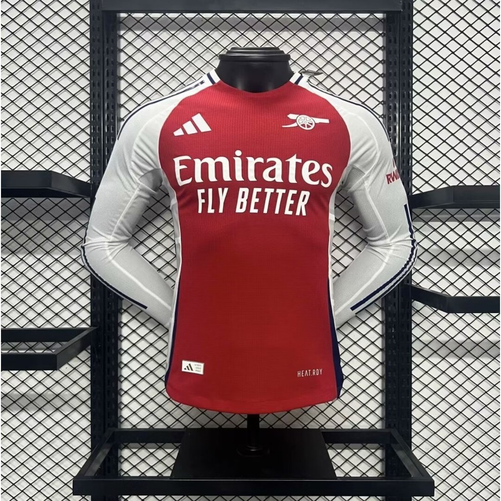 Phiên bản cầu thủ 2425 mới Áo bóng đá sân nhà Arsenal áo sơ mi bóng đá dài tay chất lượng cao AAA +