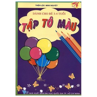 Sách - Tập Tô Màu Dành Cho Bé (3-4 Tuổi)