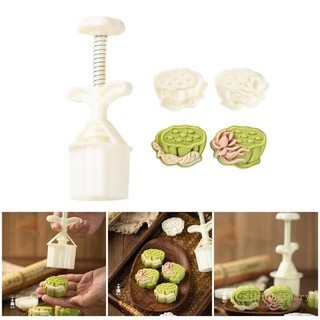 Ivy Hoa Họa Tiết Bánh Trung Thu Khuôn Tết Trung Thu Máy Làm Bánh Trung Thu Bánh Trung Thu Tem Bánh Quy Áp Lực Tay Bánh Trung Thu Nướng Bánh Dụng Cụ
