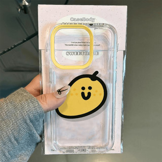 Ốp điện thoại mềm silicon trong suốt thích hợp cho iPhone x/xs/xr/xsmax/7/8plus/11Promax/12/13/14Promax/15 xoài biểu tượng cảm xúc