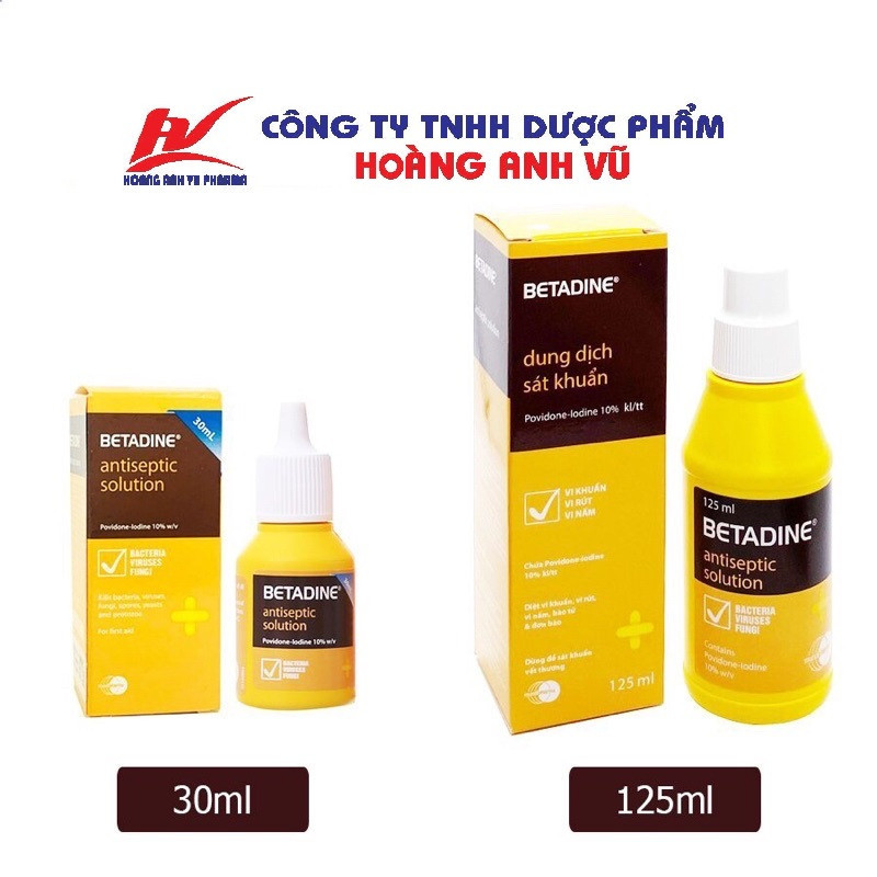 DUNG DỊCH SÁT KHUẨN BETADINE ANTISEPTIC SOLUTION 10%