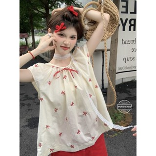 Áo sơ mi ngắn tay hình bướm in hình ngọt ngào dành cho nữ cỡ lớn