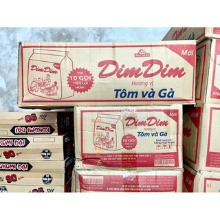 Thùng 100 gói mì dim dim micoem hương tôm và gà