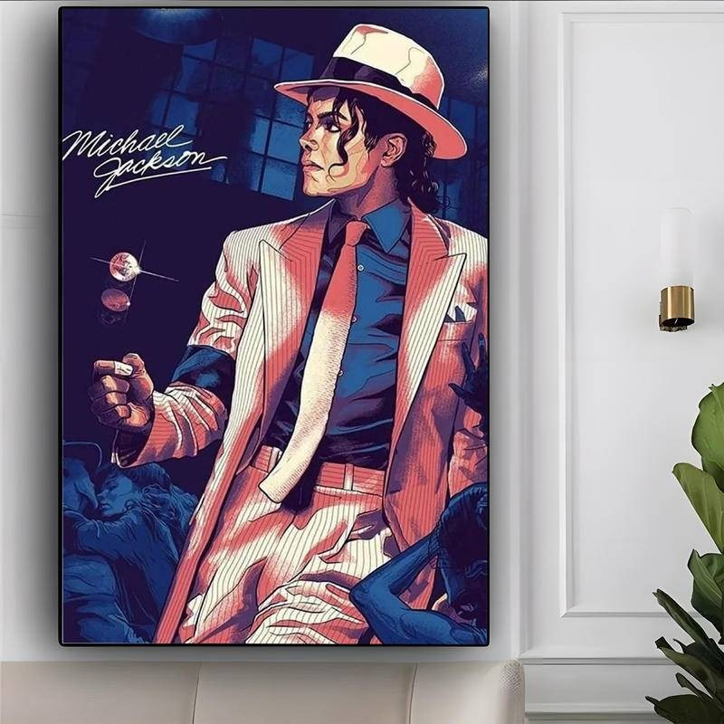 Tác động văn hóa của Michael Jackson: Không có khung áp phích nghệ thuật Trang trí tường tại nhà Pos