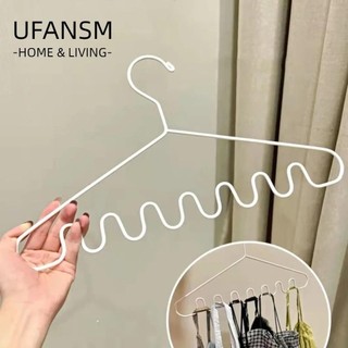 UFANSM 5 Móc Treo Hỗ Trợ Đa Cổng, Dây Treo Liền Mạch Hộ Gia Đình Sóng Thanh treo móc quần áo, Chất Lượng Cao Không Dấu Vết Dây Đeo Móc Treo Đa Năng Giá Phơi Quần Áo